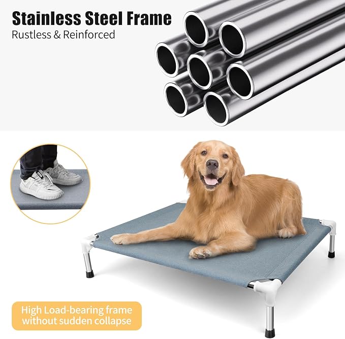 Elevated Cooling Dog Bed, Raised Outdoor Dog Bed - Image 7
