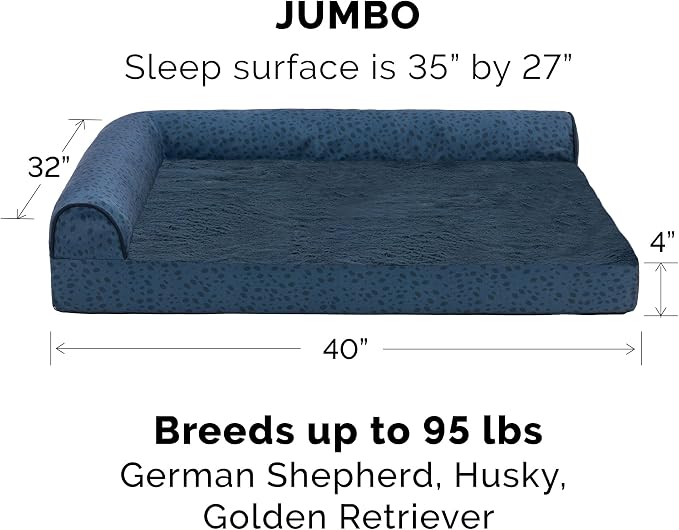 Furhaven Cooling Gel Dog Bed for Large Dogs w/ Removable Bolsters & Washable - Image 2
