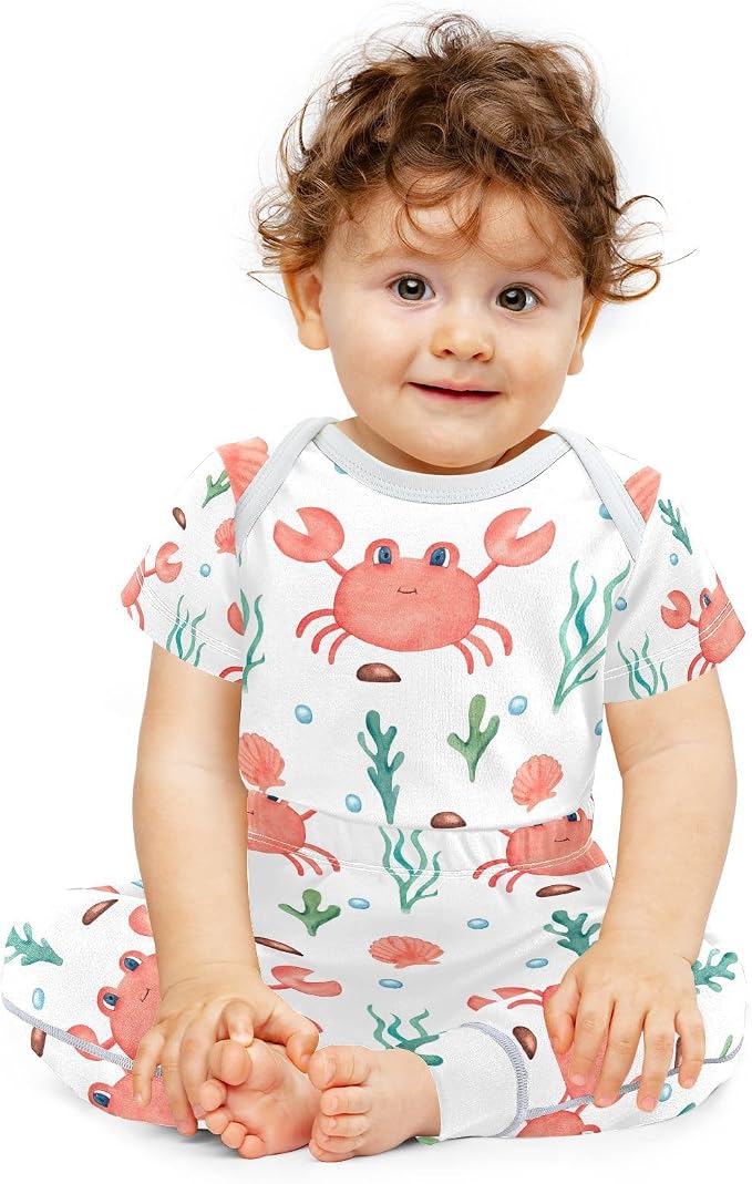 Baby Clothes Set Infant Bodysuits Pants Sets 0-24M - Image 2