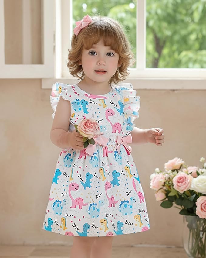 Mioglrie Baby Girl Dress Summer Girl Clothes Infant Outfits Newborn Ruffle - Image 2