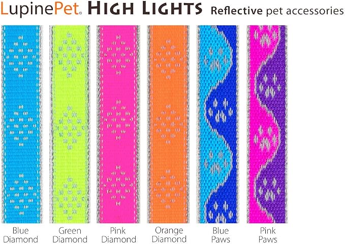Lupine Reflective Cat and Small Pet H-Style Harness in 1/2" Wide Orange Diamond - Image 3