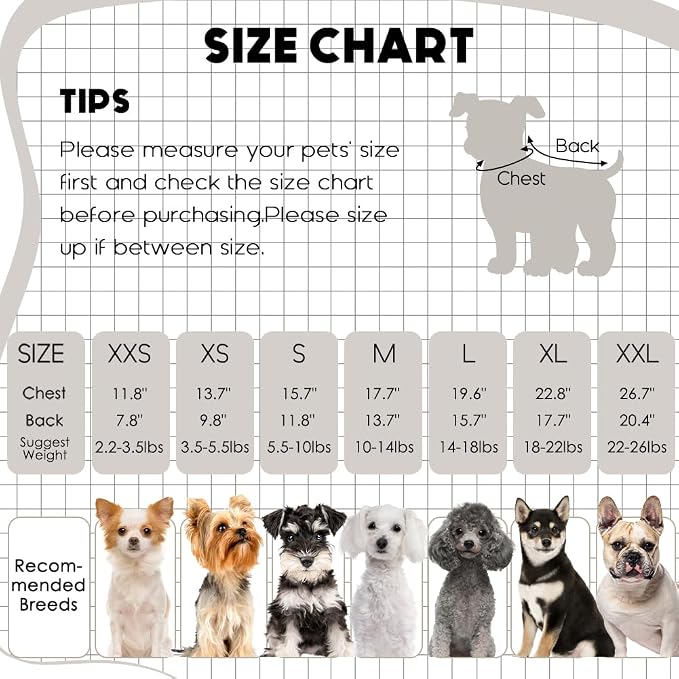 2 Pcs Dog Sweaters for Small Dogs Girl Boy Winter Fleece Clothes Warm Soft Dog - Image 7
