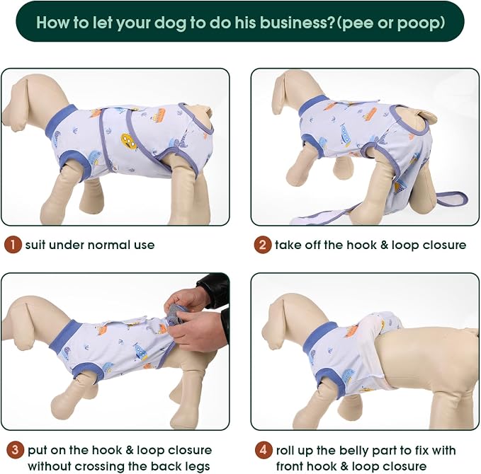 Kuoser Recovery Suit for Dogs Cats After Surgery, Professional Pet Recovery - Image 4