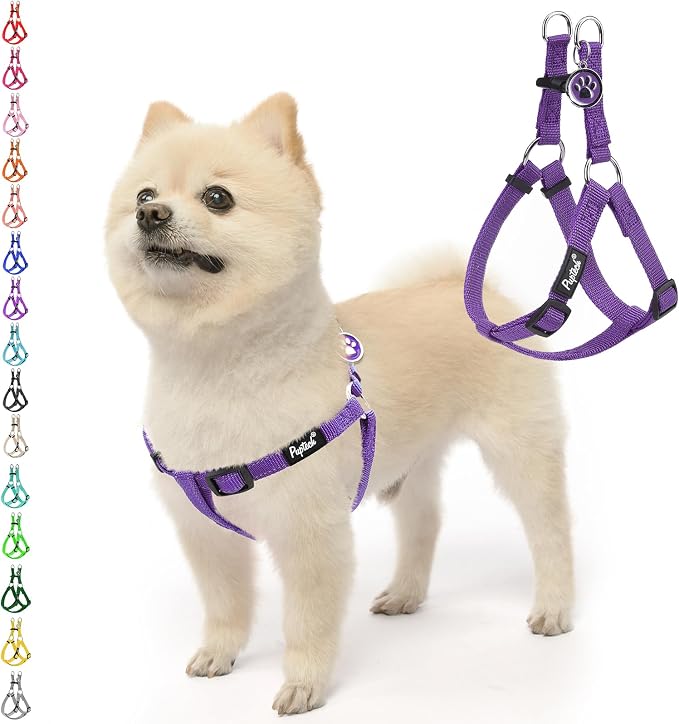 PUPTECK No Pull Dog Harness Soft Adjustable Basic Nylon Step in Puppy Vest by PUPTECK