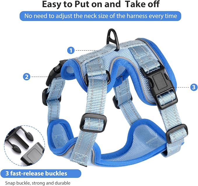 Rttochfy Cat Harness and Leash Set, Adjustable and Reflective Cat Vest - Image 2