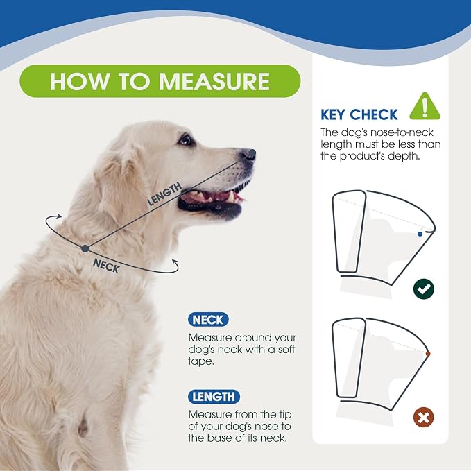 Dog Cone Collar After Surgery for Medium Dogs, Adjustable Soft Recovery Cone - Image 3