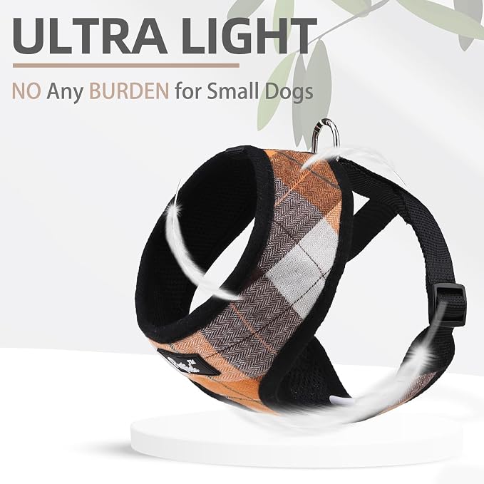PUPTECK Soft Mesh Dog Harness and Leash Set Pet Puppy Cat Comfort Padded Vest - Image 5