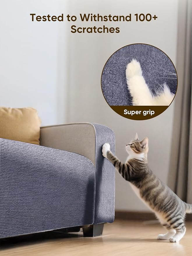 Cat Scratch Mat Furniture Protector, Eco-Friendly DIY Trimmable Self-Adhesive - Image 5