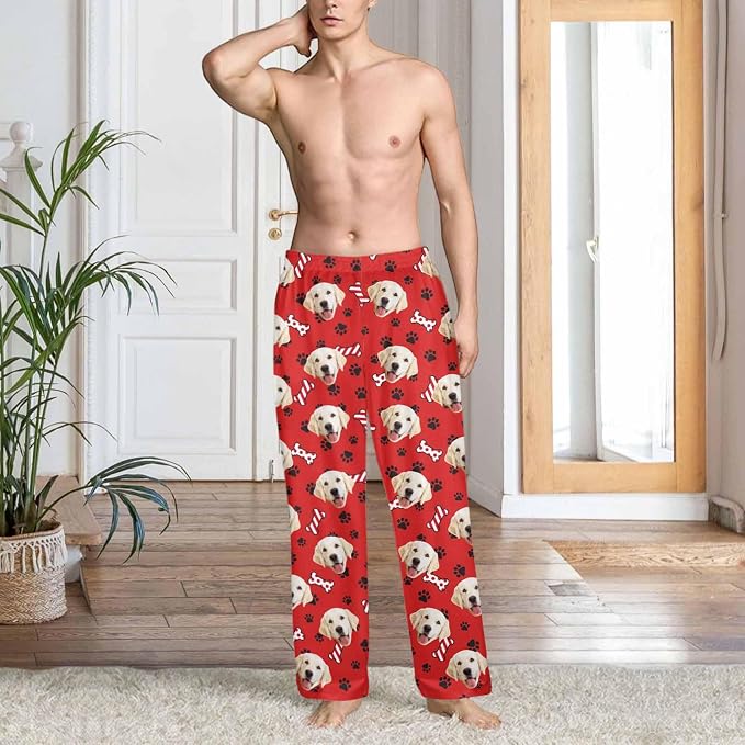 Custom Couple Pajama Pants Sock - Image 4