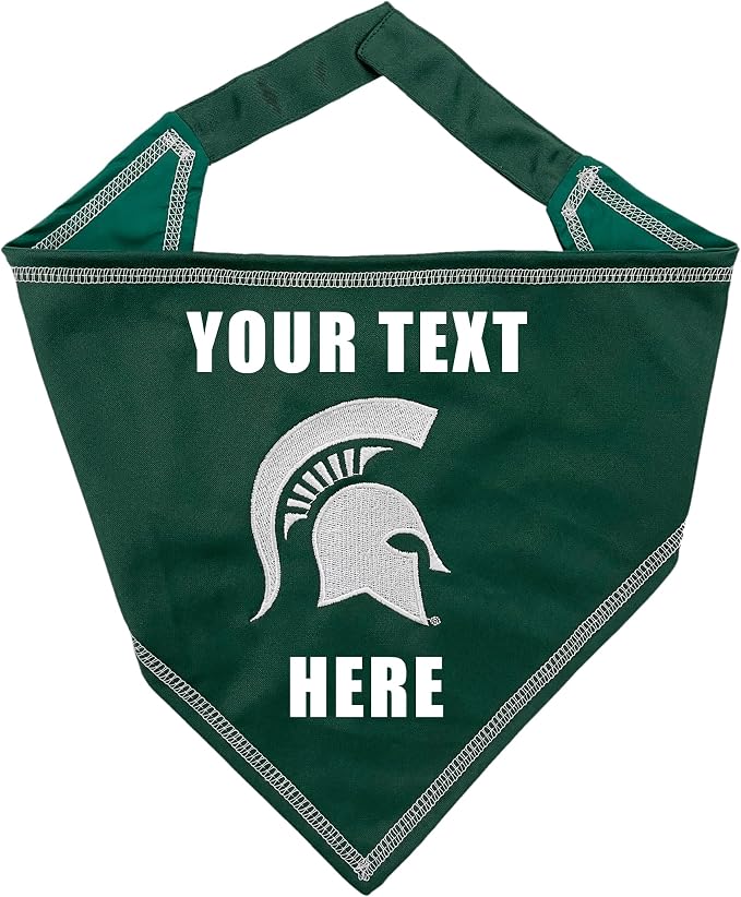 NCAA Michigan State Spartans Personalized Tie Bandana by PETSFIRST