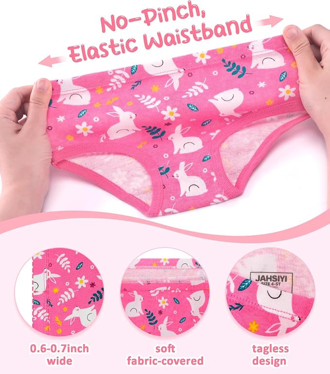 Girls and Toddlers 100% Cotton Underwear Tagless Soft Panties Size 2-3T - Image 3