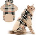 EXPAWLORER Plaid Cat Hoodie by EXPAWLORER