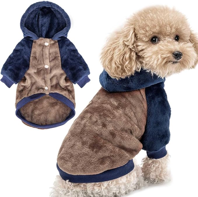 FabriCastle Dog Hoodie Sweater for Small Dogs Boy and Girl, Small Dog Clothes by FabriCastle