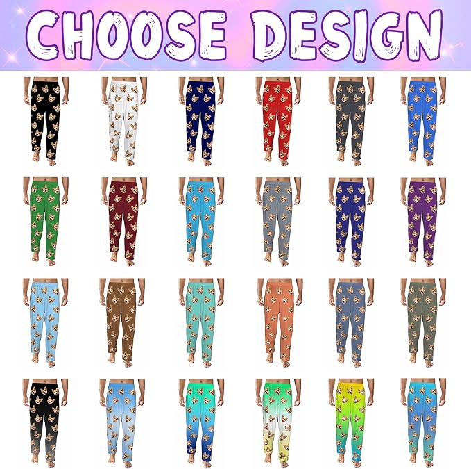 Custom Couple Pajama Pants Sock - Image 2