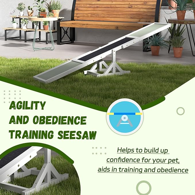 Wooden Dog Agility Seesaw for Training and Exercise Platform Equipment Run Game - Image 3