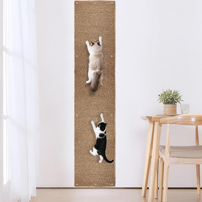 80"x15.7" Cat Wall Scratching Mat, Extra Large Cat Climbing Carpet by Unknown