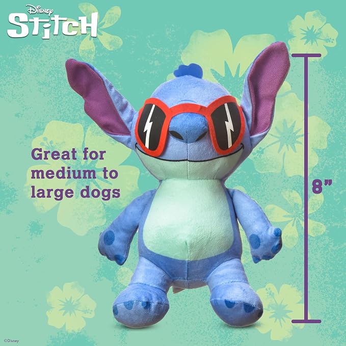 Disney for Pets Lilo and Stitch 8” Hidden Rope Plush Squeaker Dog Toy, Squeaky - Image 5