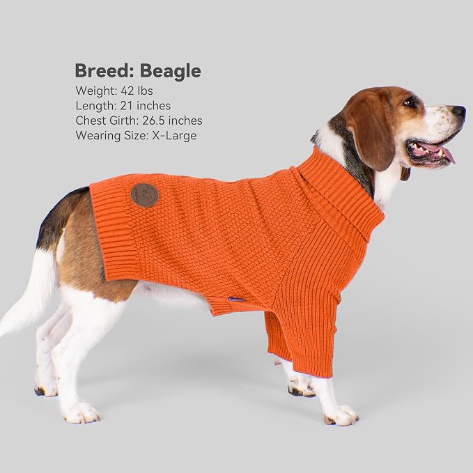cyeollo 4XL Dog Sweater, Pullover Turtleneck - Image 6