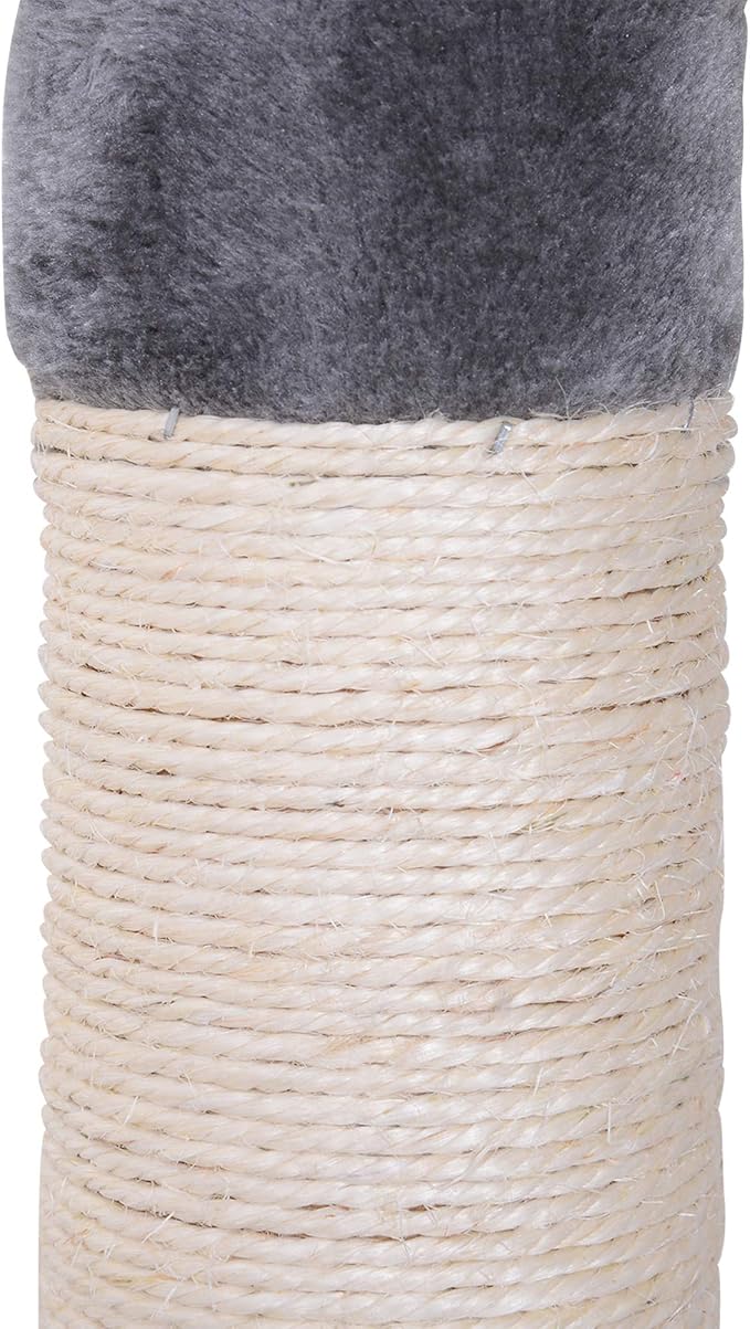 PawHut 102" Adjustable Height Floor to Ceiling Cat Tree, 5 Level Cat Tower - Image 9