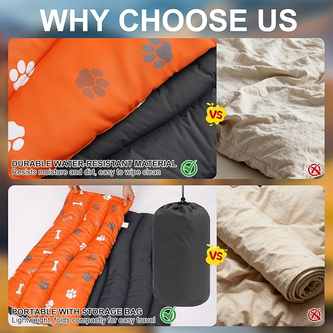 BINGPET Outdoor Travel Dog Bed for Large/Medium Dogs, Portable Waterproof - Image 5