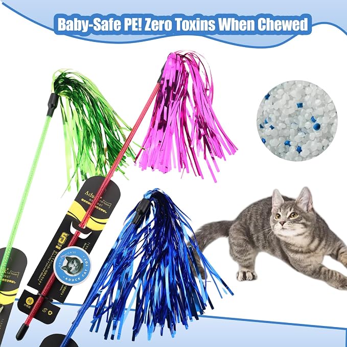 ADUCK Interactive Cat Teaser Wand Toy - Image 4