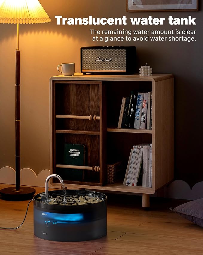 Cat Water Fountain: 108oz/3.2L Cat Fountain Super Silent Pet Water Fountain - Image 3