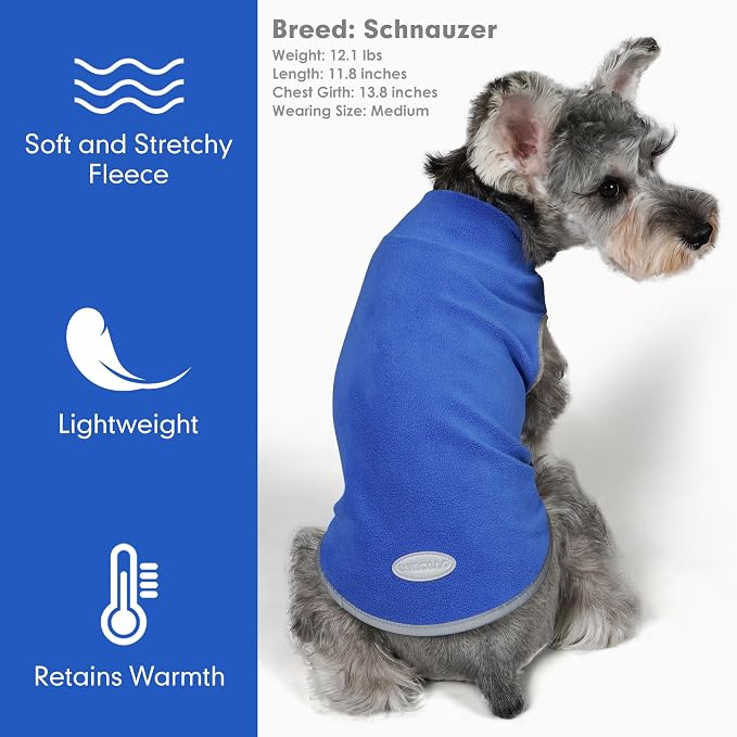 cyeollo 2 Pack Fleece Dog Sweater Pullover Dog Sweatshirt Reflective - Image 8