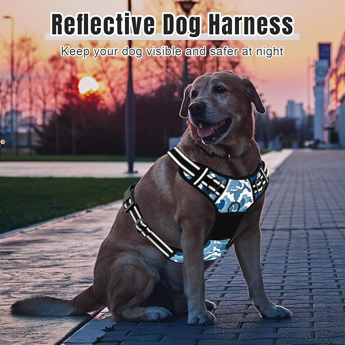 Rnivvi No Pull Dog Harness, Cute Reflective Large Sized Puppy Harness, - Image 6