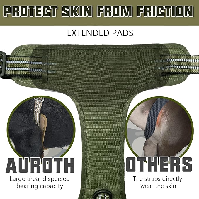 AUROTH Tactical Dog Harness for Large Dogs No Pull Adjustable Pet Harness - Image 4