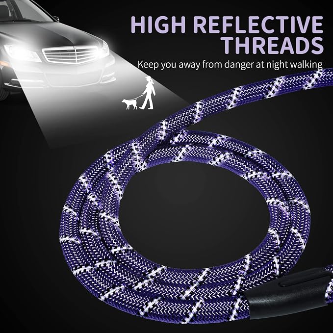 Long Dog Leash for Training 20Ft-Reflective Nylon Rope - Image 3