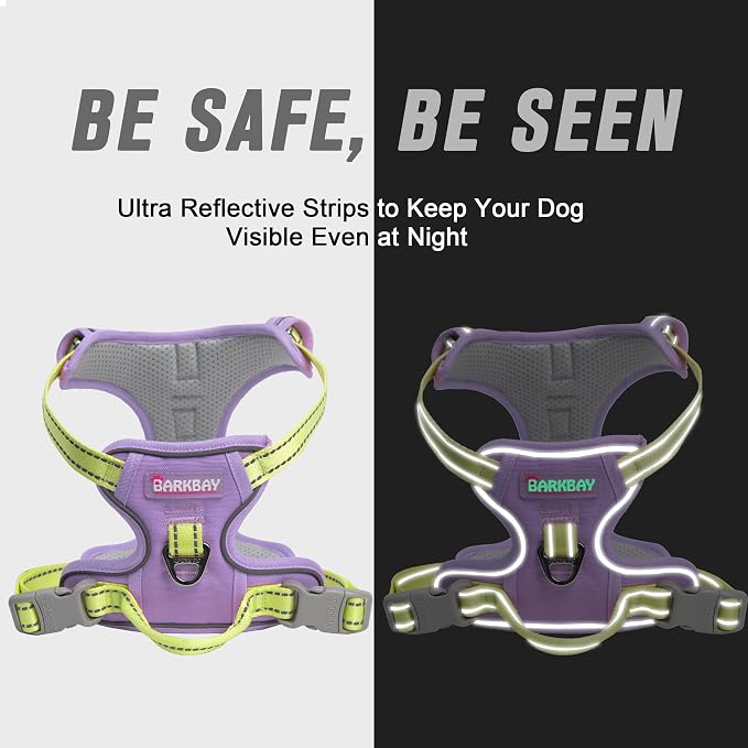 BARKBAY No Pull Dog Harness Front Clip Heavy Duty Reflective Easy Control Handle - Image 5