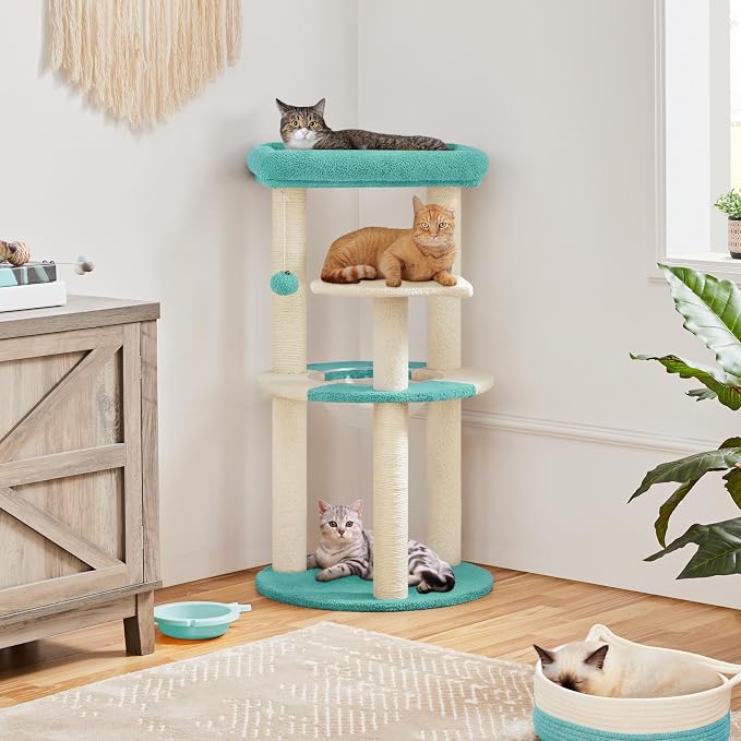 Yaheetech Cat Tree, 35.5in Cat Tower - Image 2