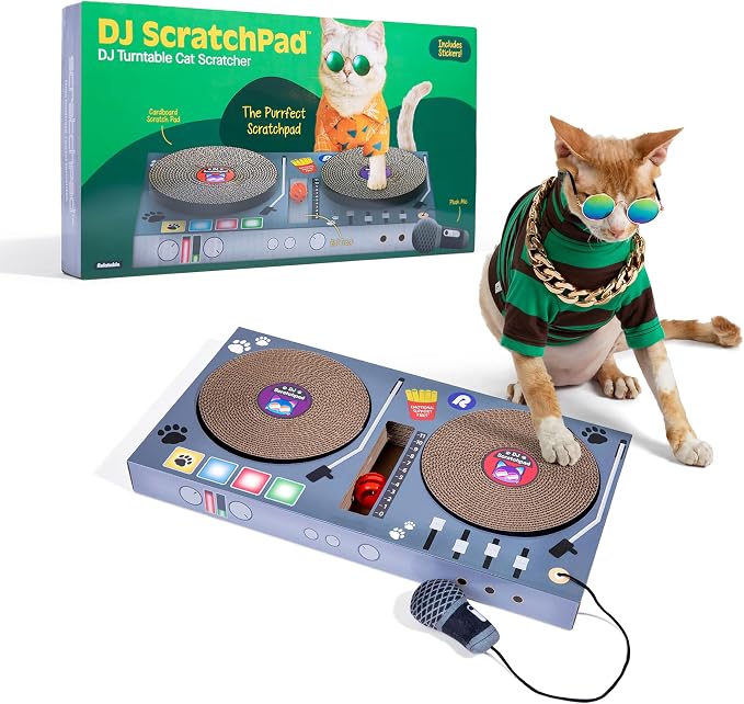 DJ Scratchpad by Relatable, Enrichment Cat Toys And Kitten Toys by Relatable