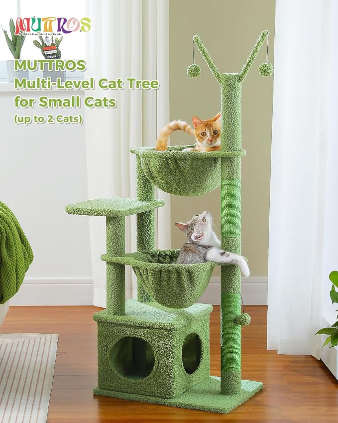 Cactus Cat Tree, 47.6" Cat Tower - Image 2
