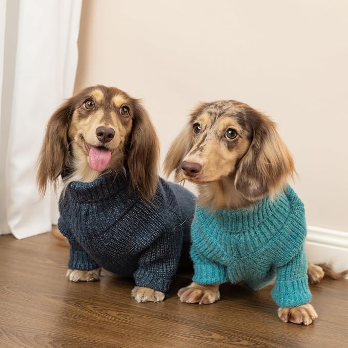 Fitwarm Turtleneck Knit Dog Sweater, Thermal Dog Winter Clothes - Image 3