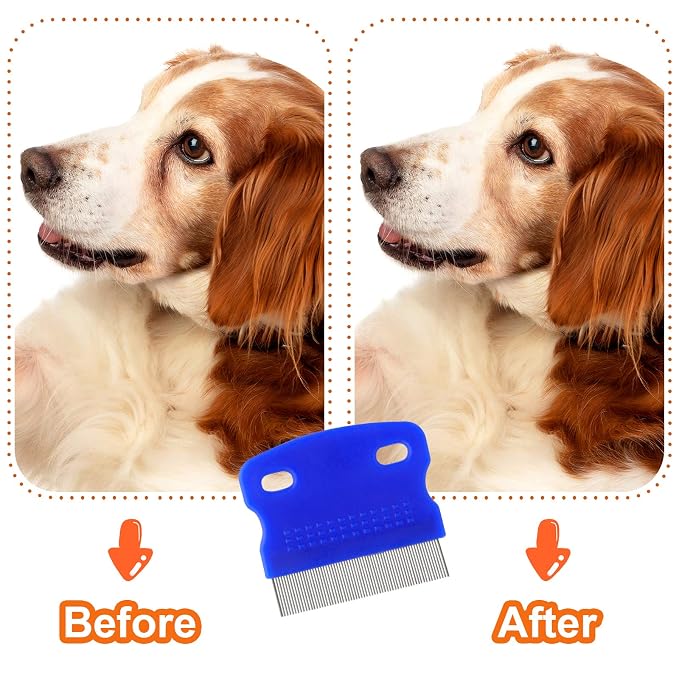 Pets Grooming Comb Kit for Small Dogs Puppies For Tear Stain Remover, 2-in-1 - Image 5