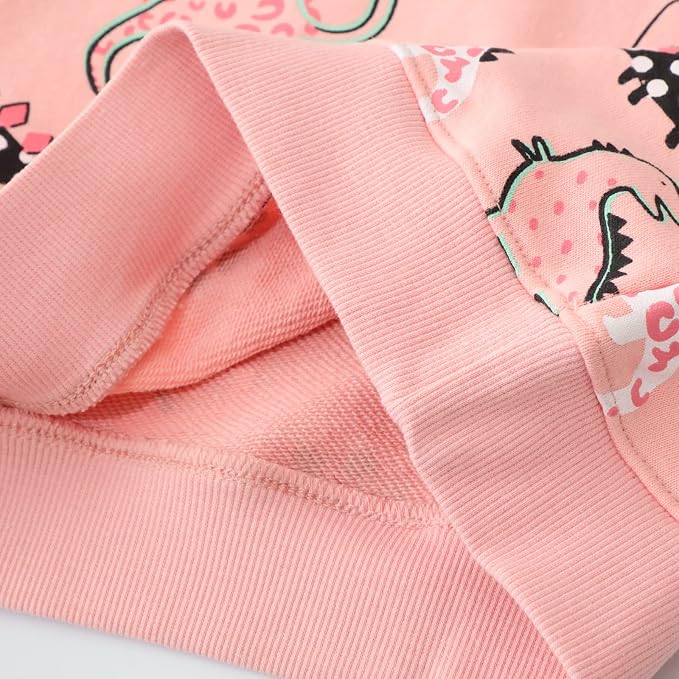 RETSUGO Toddler Baby Girls Sweatshirts Casual Pullover Crewneck Winter Long - Image 7