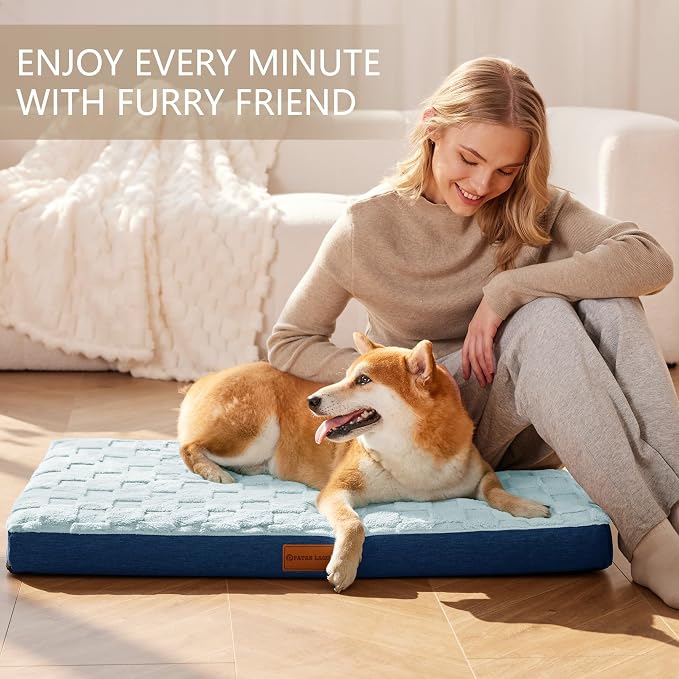 Patas Lague Orthopedic XL Dog Bed Large Sized Dog 48''X30'', Waterproof Soft - Image 2