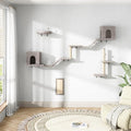 COZIWOW 8-in-1 Cat Wall Furniture Set – Wall Mounted Cat Climbing Wall Shelves by COZIWOW