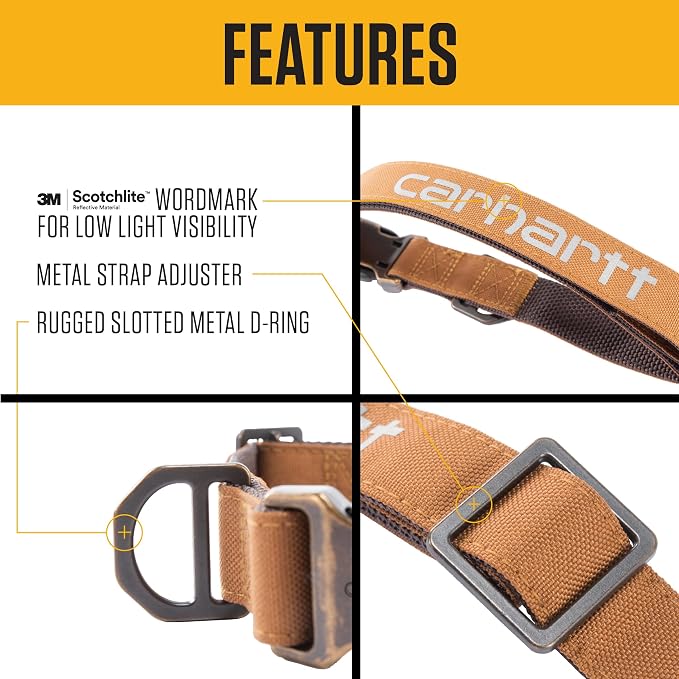 Carhartt Field Dog Collar, Fully Adjustable, Durable 600-Denier Fabric - Image 2