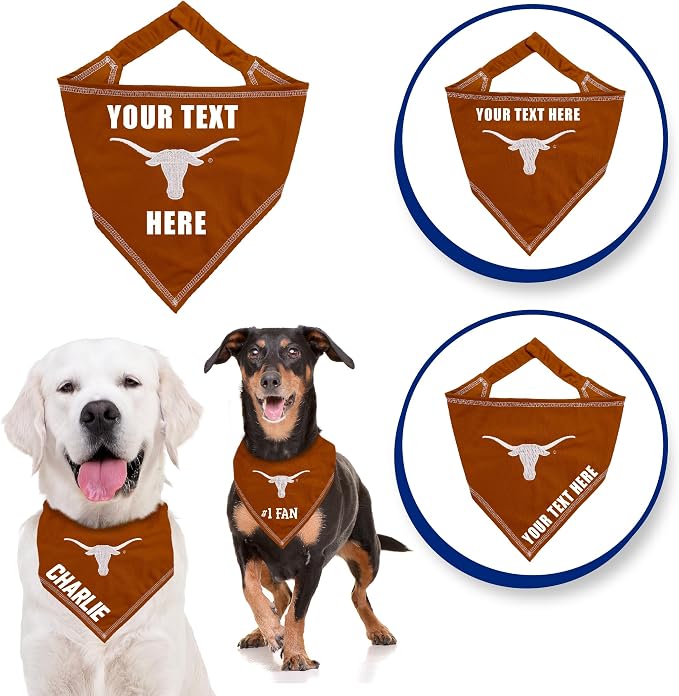 NCAA Texas Longhorns Personalized Tie Bandana - Image 2