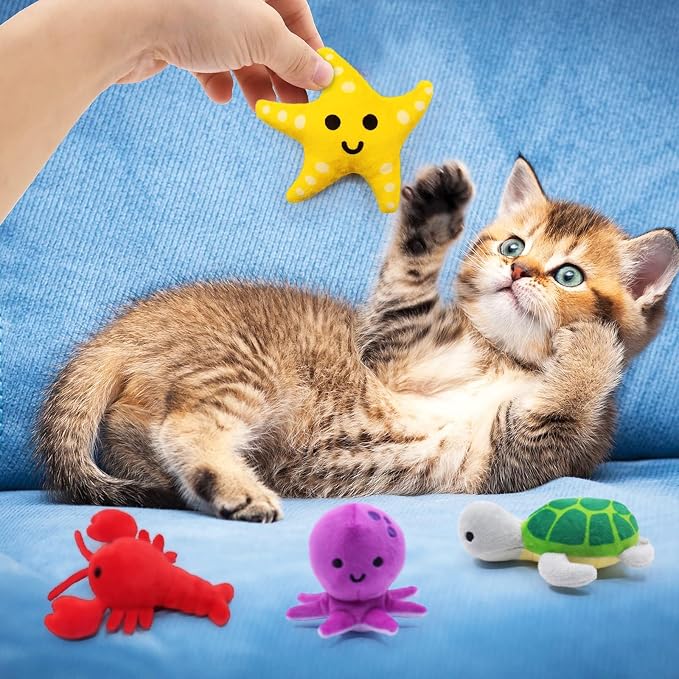 Catnip Toys for Indoor Cats Kitten Interactive Toys for Cat Lovers Gifts Chew - Image 2