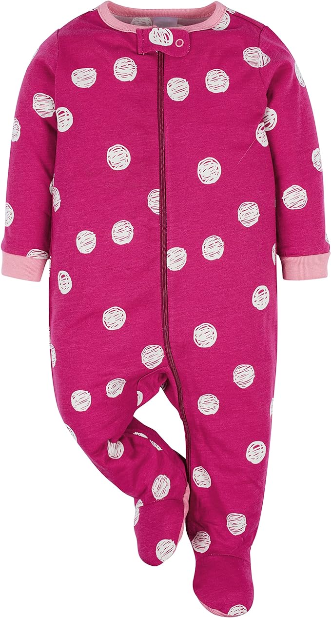 Onesies Brand Baby Girls' 4-pack Sleep 'N Play Footies Multi Pack - Image 3