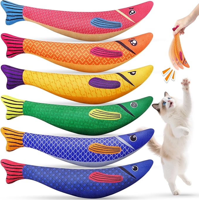 Cat Toys for Indoor Cats, 6 Pack Interactive Catnip Toys for Bored, Kitten by PatsFran