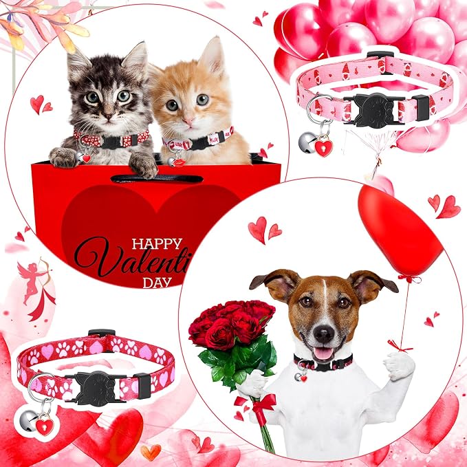 8 Pcs St. Patrick's Day Adjustable Cat Collar Easter Cat Collar - Image 6
