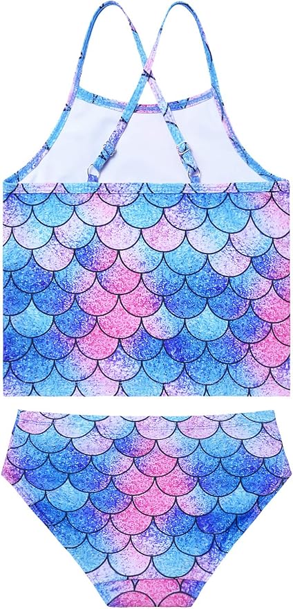 Jxstar Girls 2-Piece Bathing Suit Unicorn Swimsuits Swimwear Tankini - Image 2