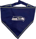 NFL Seattle Seahawks TIE Bandana, Large/X-Large. Dog Bandana Scarf Bib by PETSFIRST