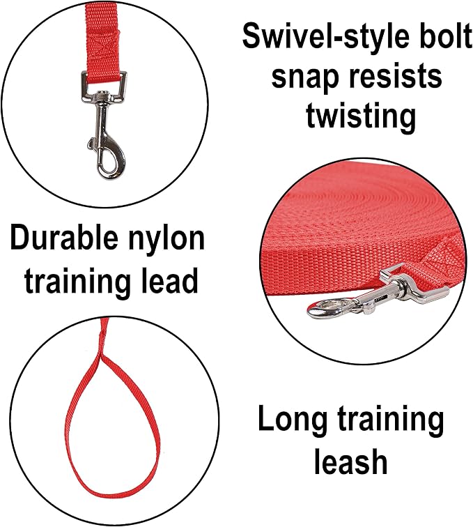 Hi Kiss Dog/Puppy Obedience Recall Training Agility Lead - 15ft 20ft 30ft 50ft - Image 3
