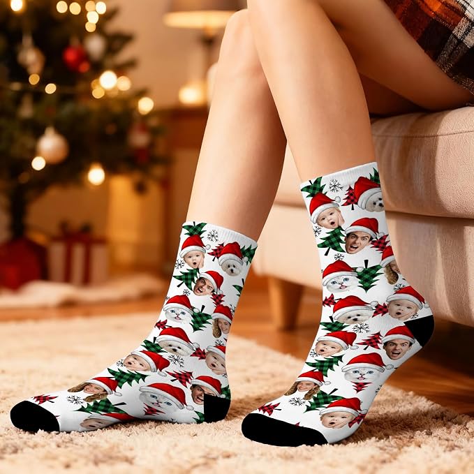 Artsadd Custom Pajamas for Women Men Family, Personalized Face Pjs Pajama Pants - Image 5