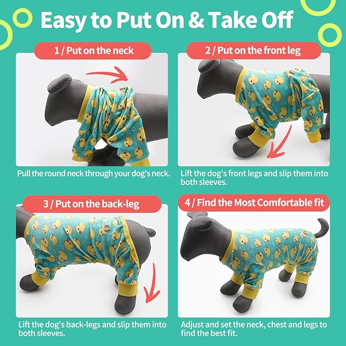 KYEESE Dog Pajamas Velvet Dog Pajamas Small Sized Dogs Soft Dogs Clothes Pjs - Image 8